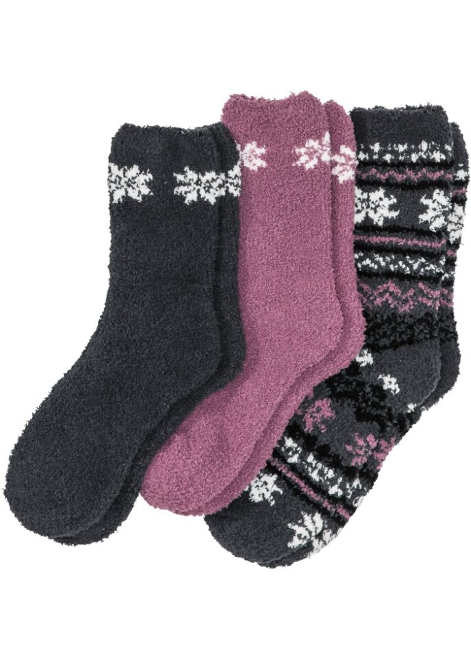 

Уютные носки (3 шт) Bpc Bonprix Collection, синий