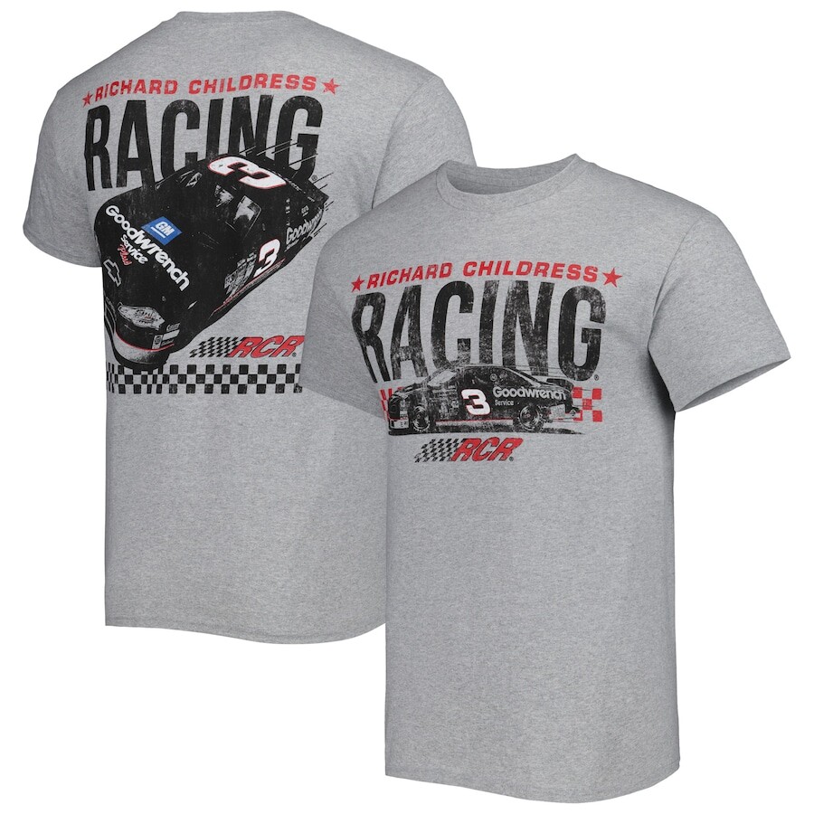 

Футболка с коротким рукавом Checkered Flag Richard Childress Racing, серый