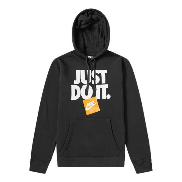 

Толстовка Nike Just Do It Full Zip Hoodie 'Black White', черный