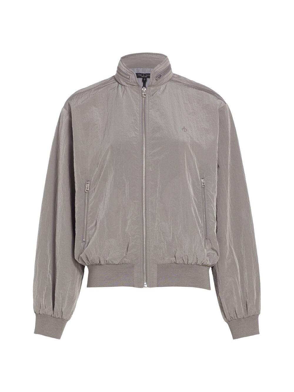 

Куртка с капюшоном Henson на молнии rag & bone, серебряный