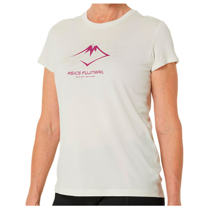 Беговая рубашка Asics Women's Fujitrail Logo S/S Top, цвет Birch