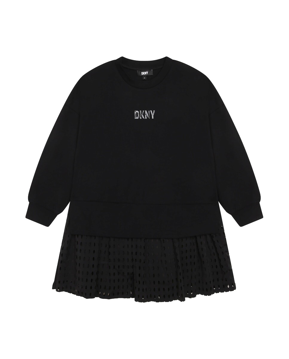 

Черные боксеры для девочек с крупным принтом BOSS Kidswear, черный