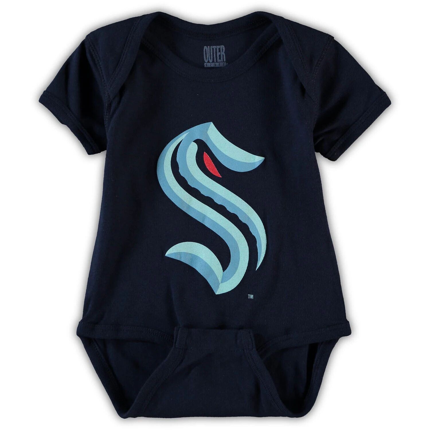 

Темно-синее боди с логотипом Infant Seattle Kraken Team Outerstuff