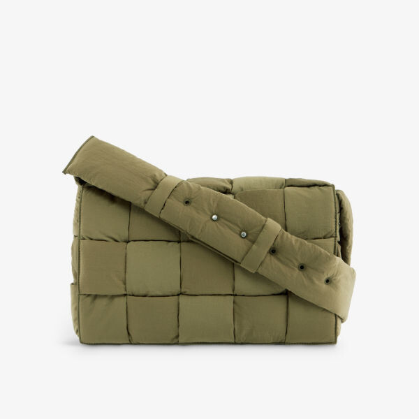 

Сумка для кассет Bv с нейлоновой подкладкой Bottega Veneta, серебряный