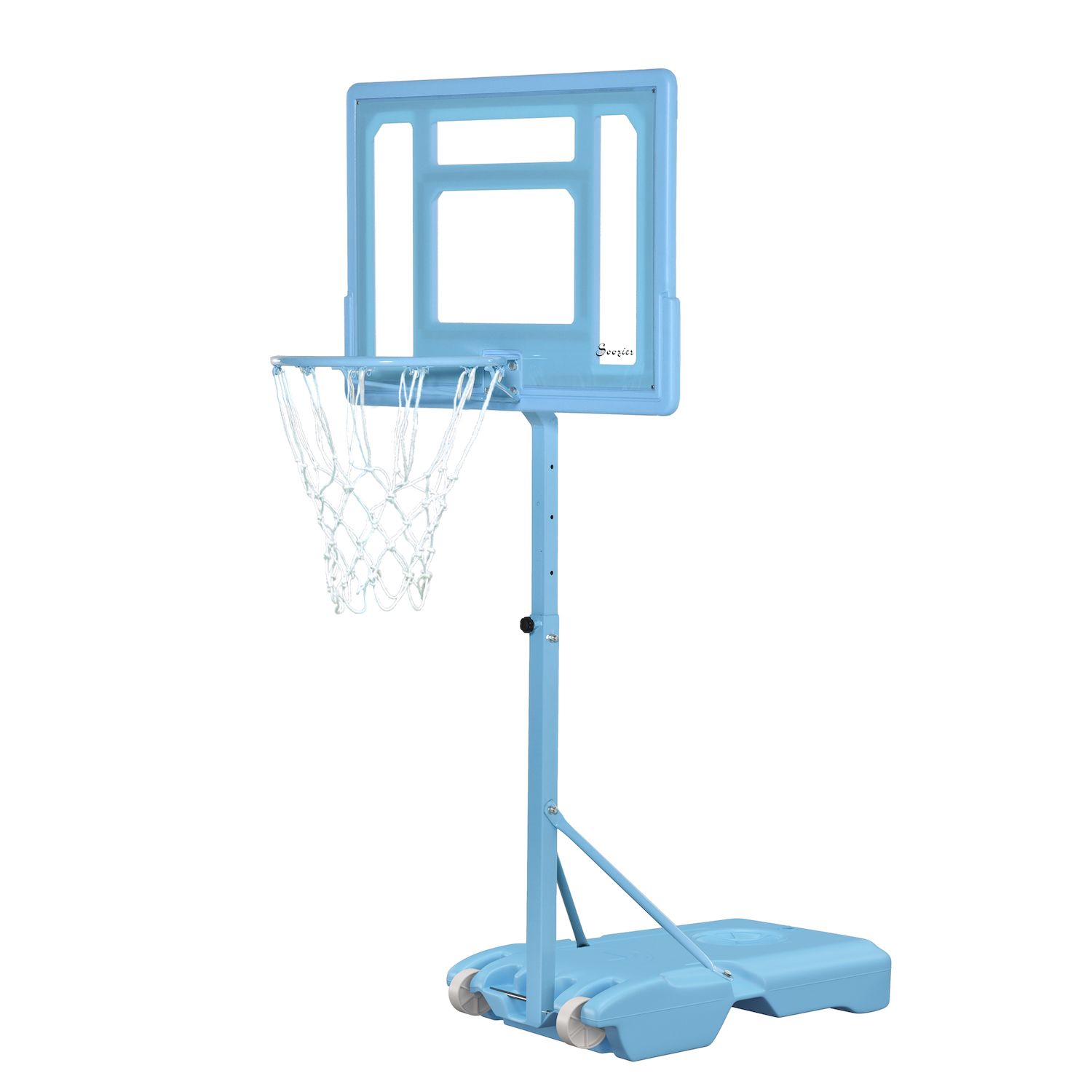 цена Портативная система баскетбольного кольца Soozier со стороны бассейна, ворота с регулируемой высотой, 3 фута 4 фута, 32 дюйма, щит Soozier
