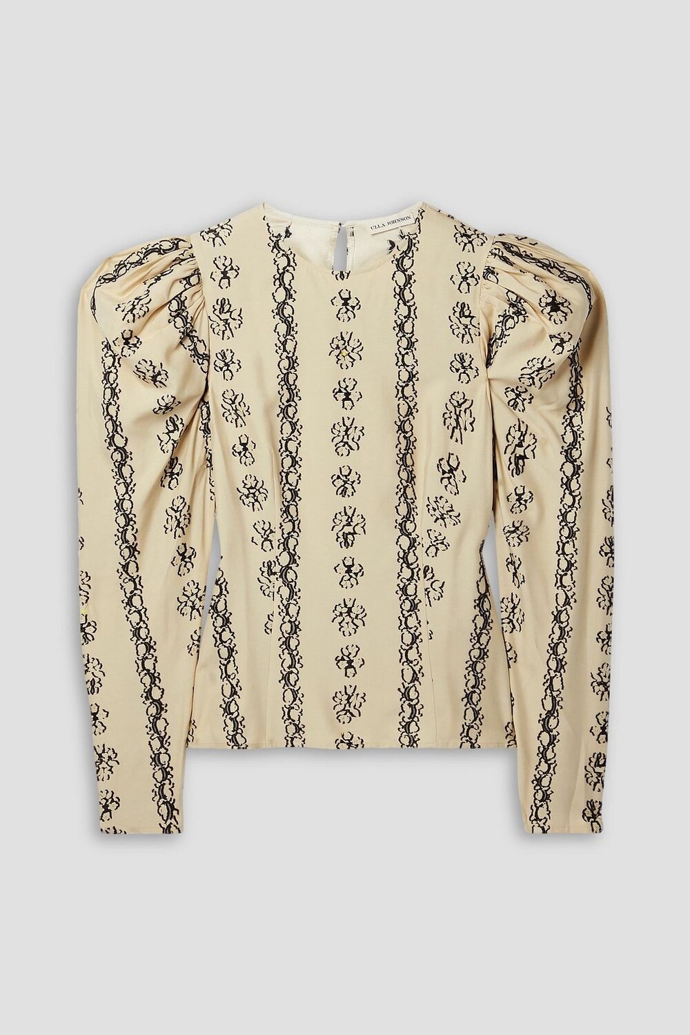 

Блузка Layla fil coupé из смесового шелка ULLA JOHNSON, кремовый