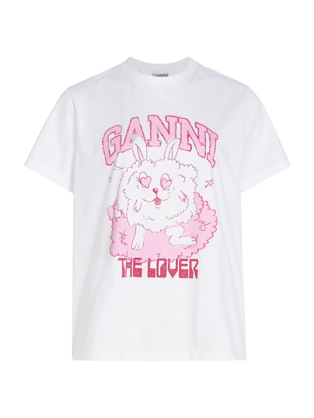 

Футболка с рисунком Love Bunny GANNI, белый
