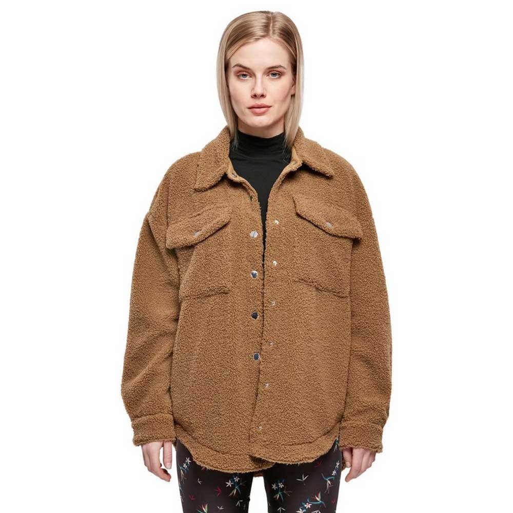

Рубашка с длинным рукавом Urban Classics Sherpa, зеленый