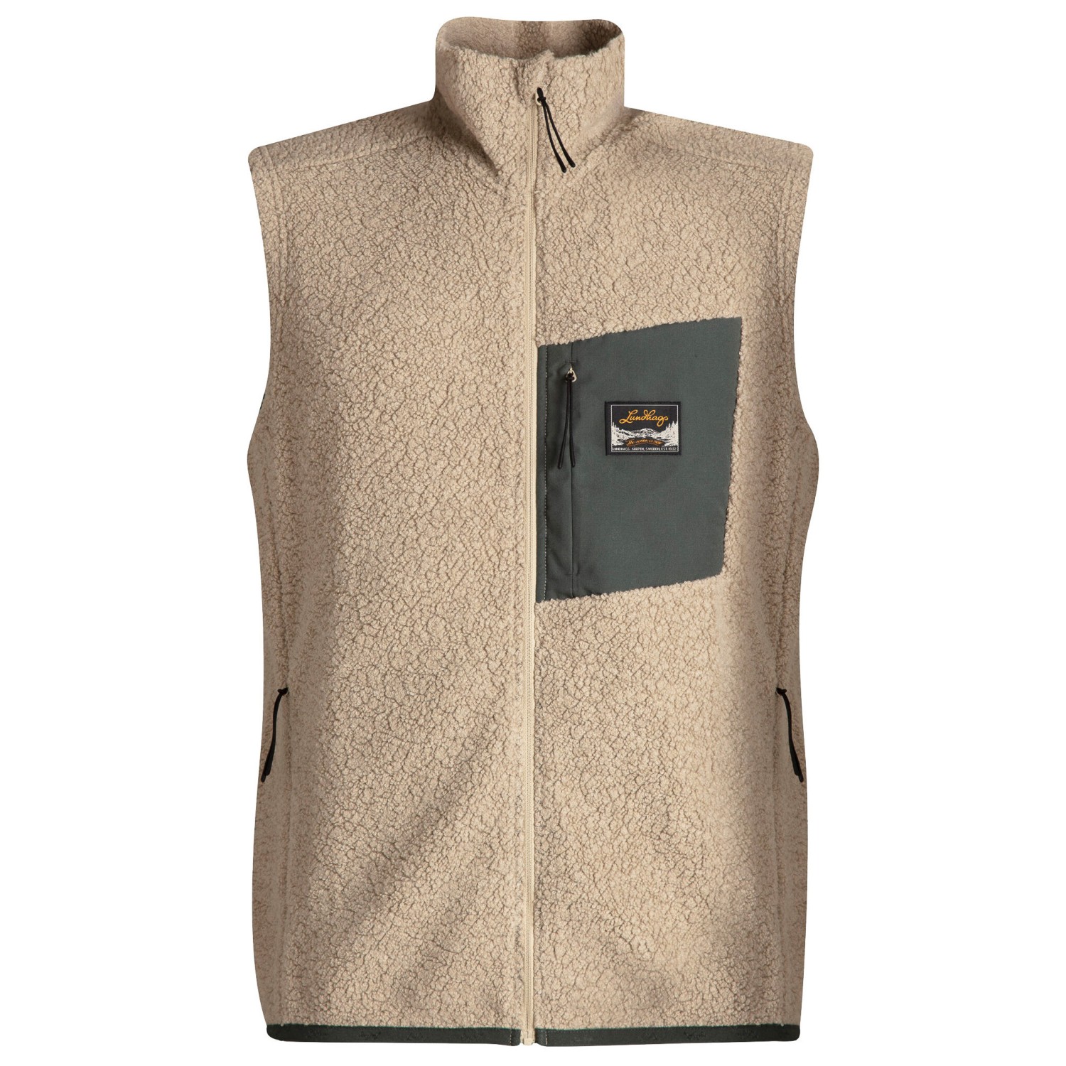 Шерстяной жилет Lundhags Flok Wool Pile Vest, цвет Sand II