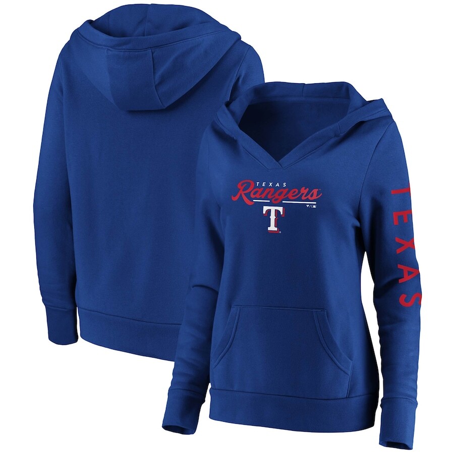 

Пуловер с капюшоном Fanatics Branded Texas Rangers, роял