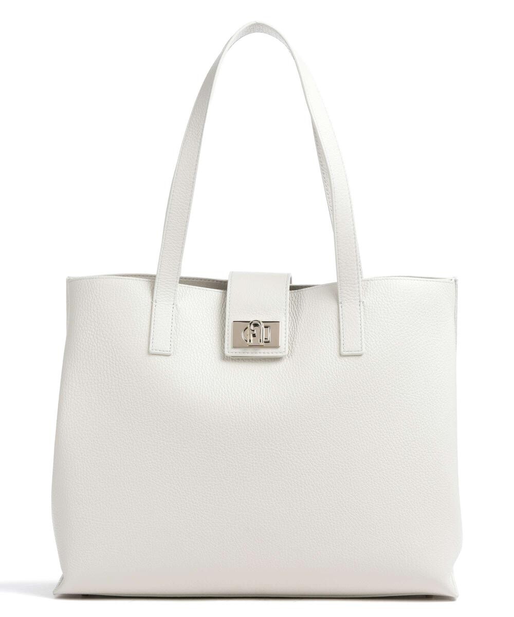 

Шоппер из зерненой кожи Furla, белый
