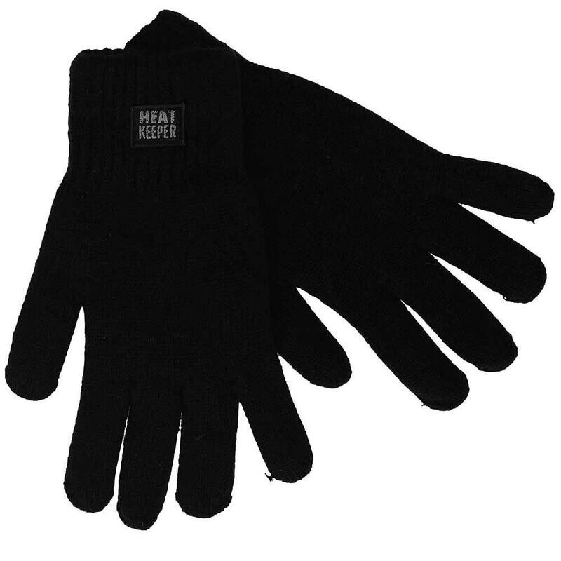 

Мужские термоперчатки Heatkeeper черного цвета HEAT KEEPER, цвет negro