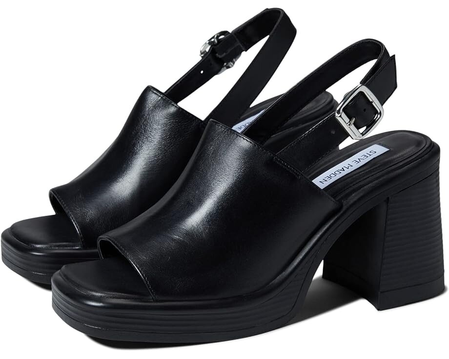 

Туфли Steve Madden Forza Heeled Sandal, черная кожа