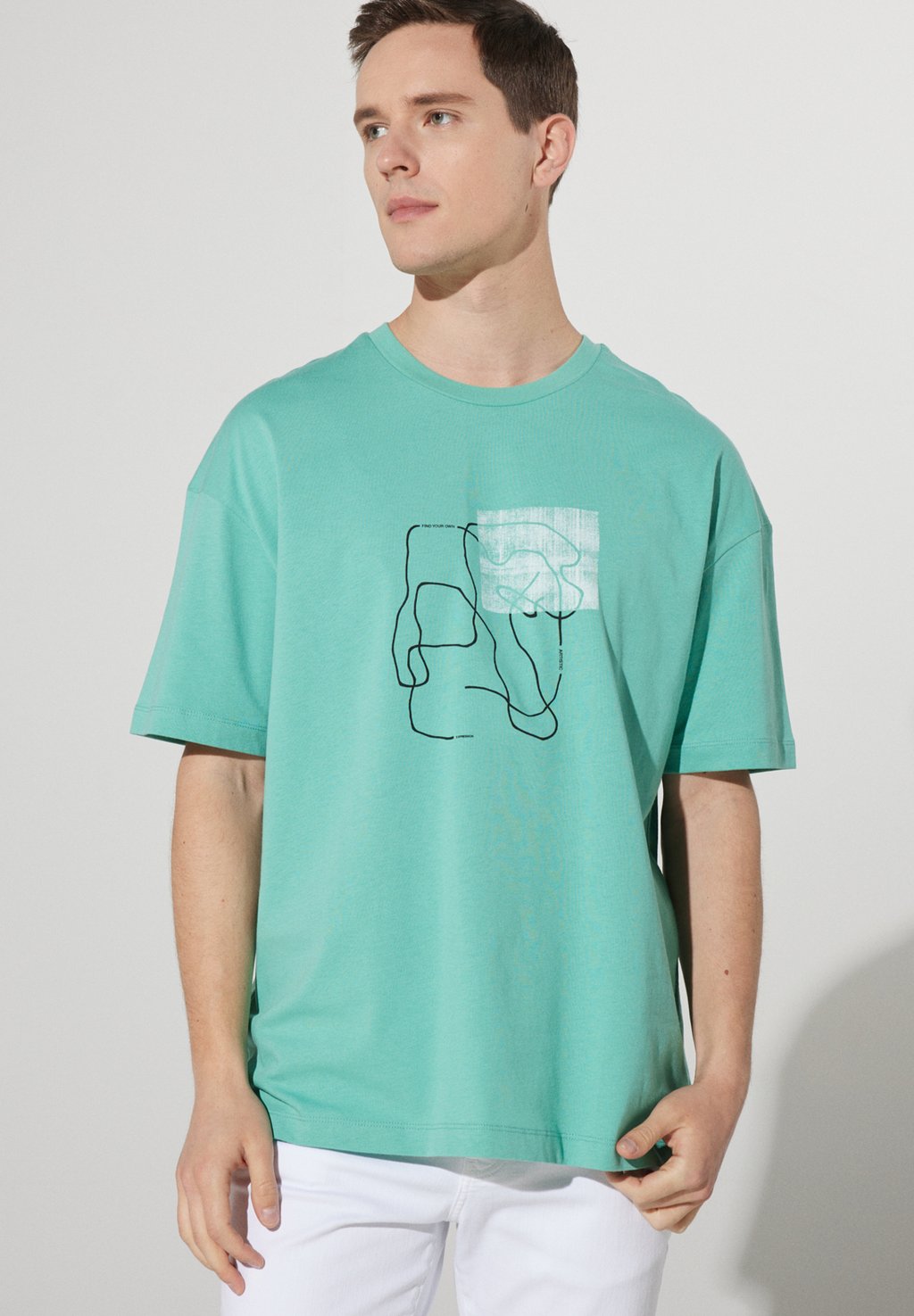 Футболка с принтом PRINTED AC&CO / ALTINYILDIZ CLASSICS, цвет Oversize Fit T-Shirt (Printed)