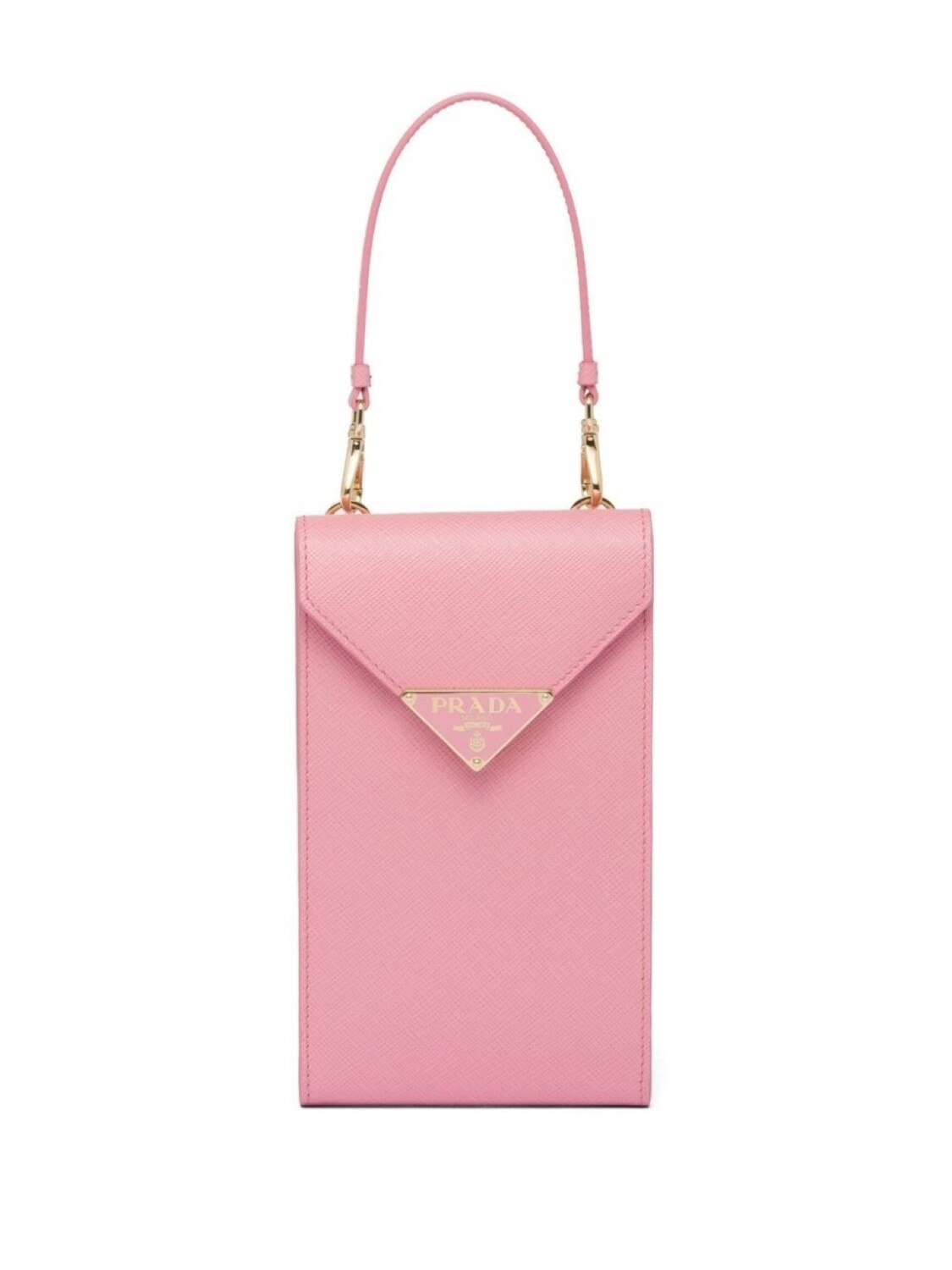 

Мини-сумка из сафьяновой кожи Prada, розовый