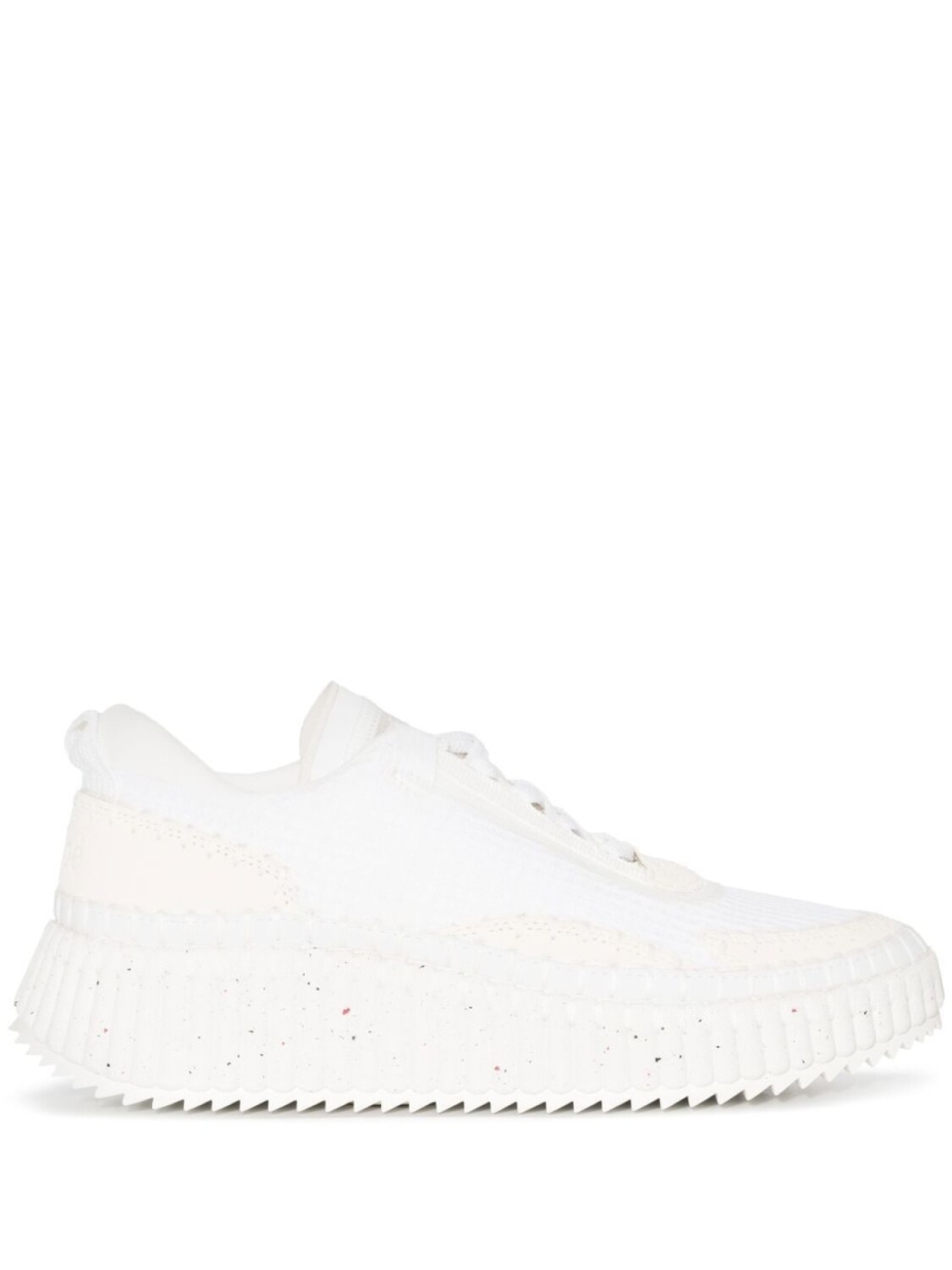 

Chloé кроссовки Nama на платформе, белый