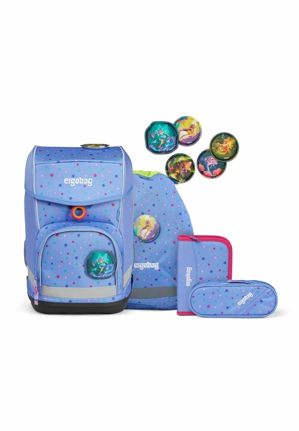 

Набор школьных сумок CUBO SET Ergobag, цвет bärzaubernd