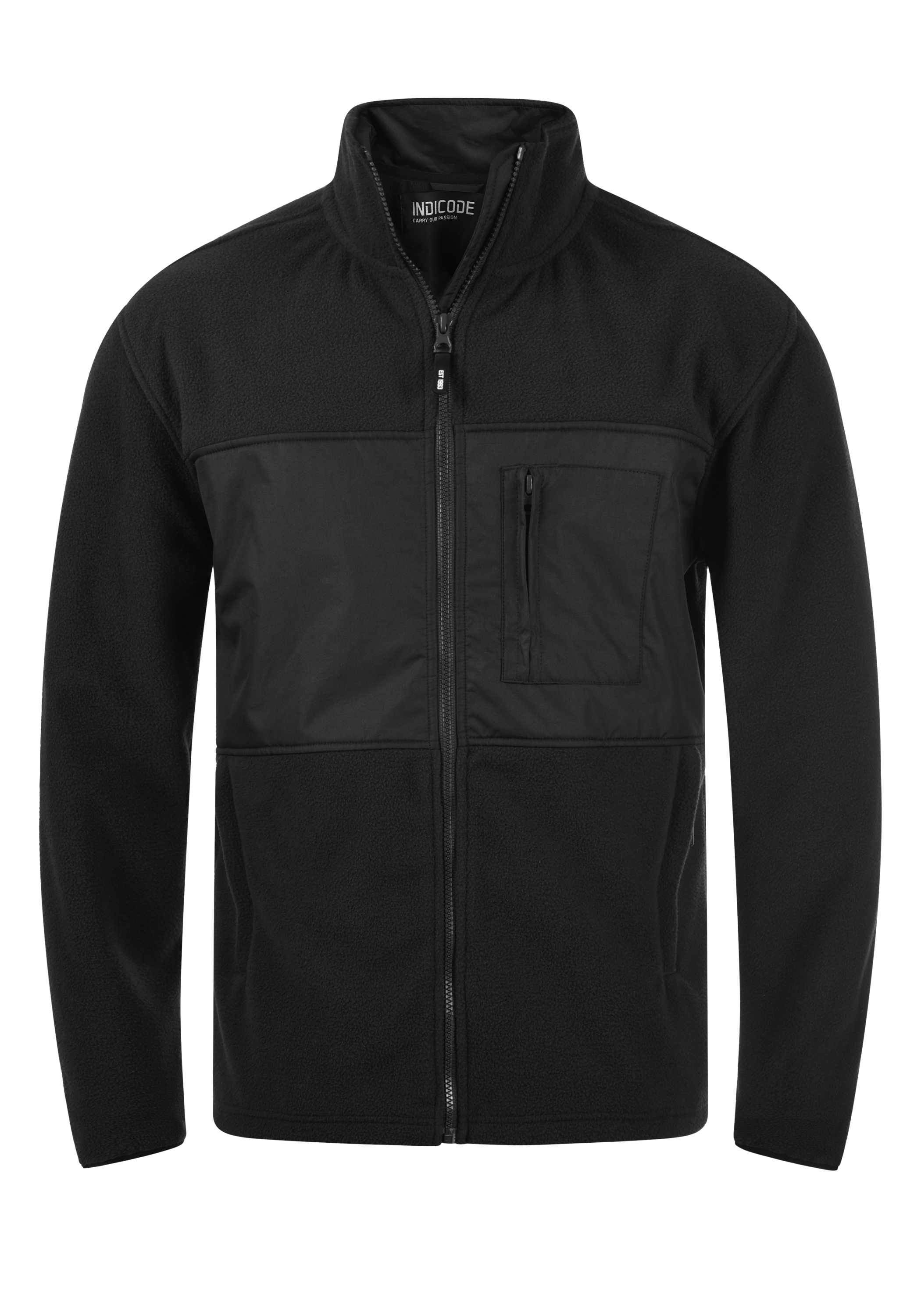 

Куртка INDICODE Fleecejacke, черный