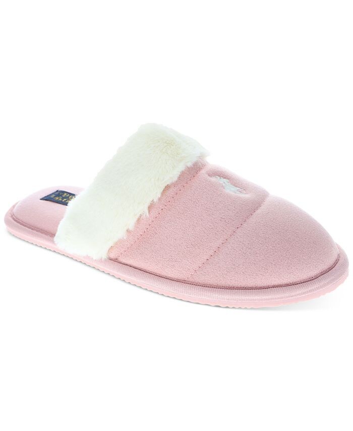 

Женские тапочки Kelcie из микрозамши Scuff Polo Ralph Lauren, розовый
