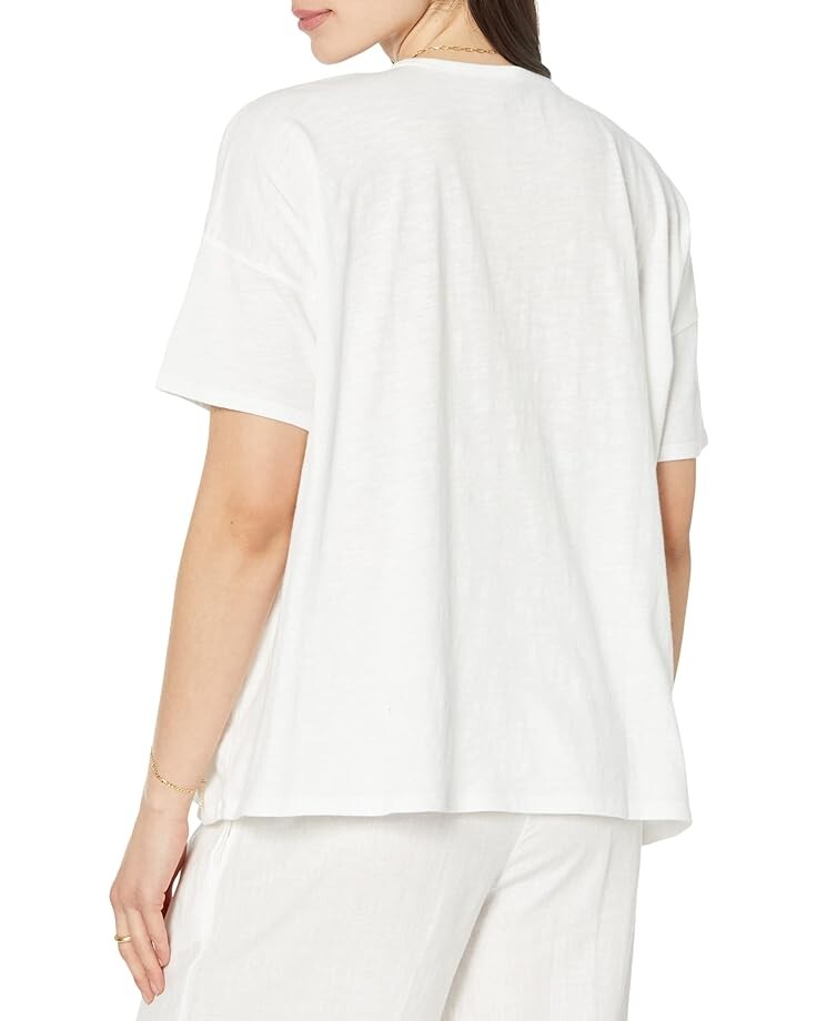 

Футболка Eileen Fisher Crew Neck Boxy Tee, белый