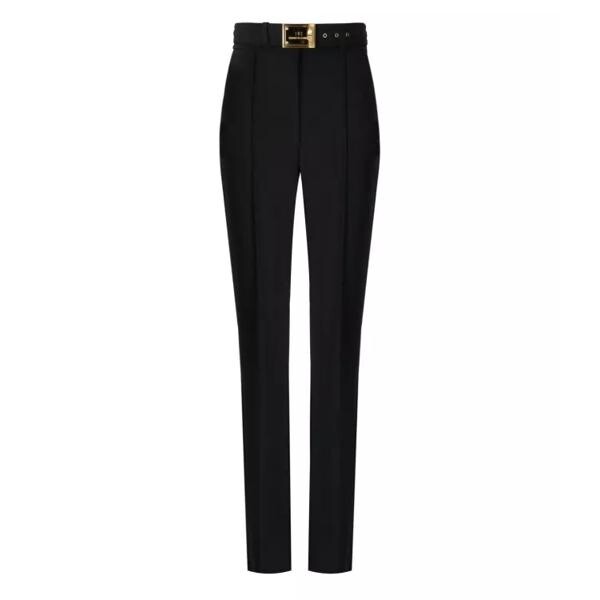 

Брюки trousers with belt Elisabetta Franchi, черный