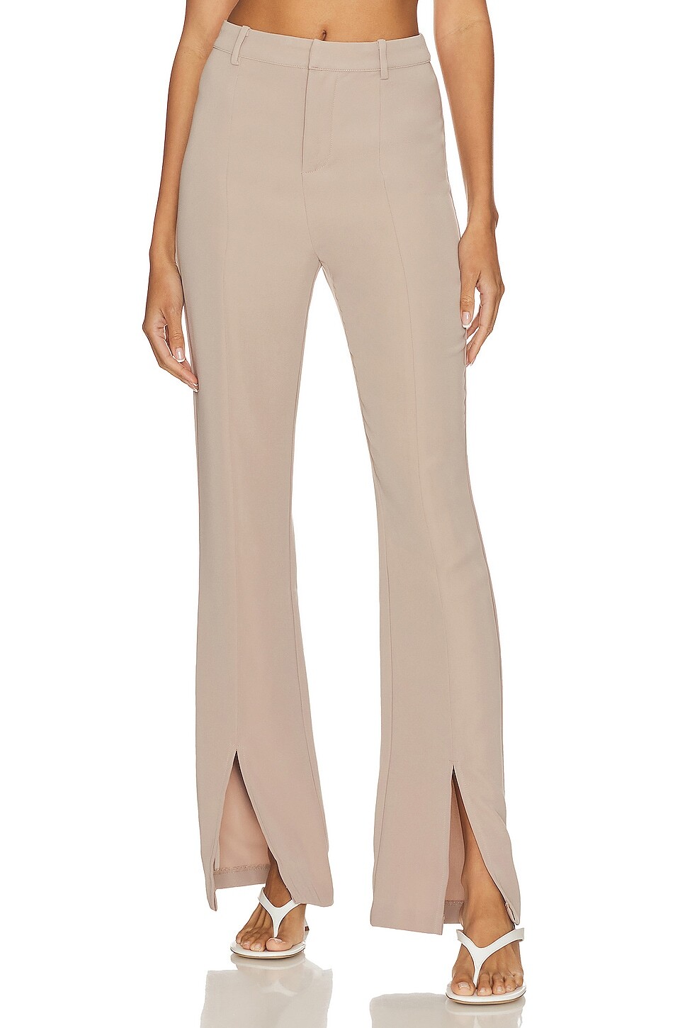 

Брюки MAJORELLE Leticia Split Flare, бежевый