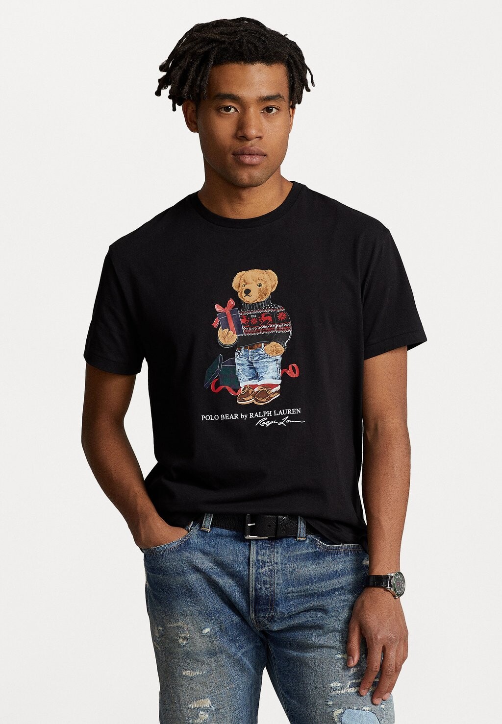 

Футболка с принтом Polo Ralph Lauren, черный