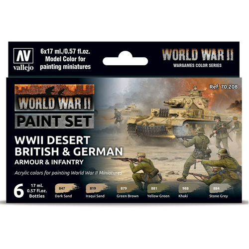 Фигурки Desert British & German Armour & Infantry (6)