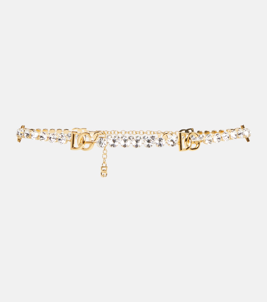 Ремень с логотипом Dolce&Gabbana, золотой