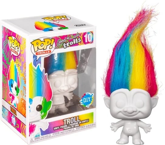 

Funko POP! Тролли Тролль Радуга 10 Сделай сам. Статуэтка Inna marka, Серый