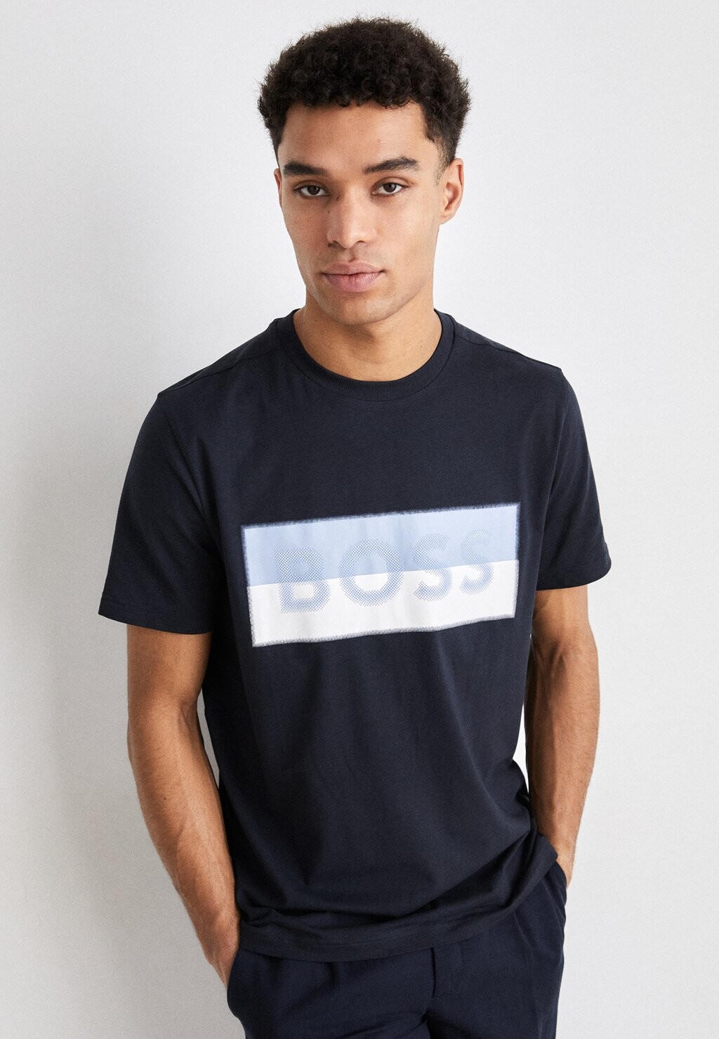 

Футболка с принтом TEE BOSS, цвет dark blue