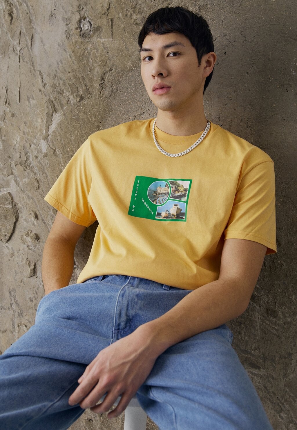 

Футболка с принтом Carhartt WIP, оранжевый