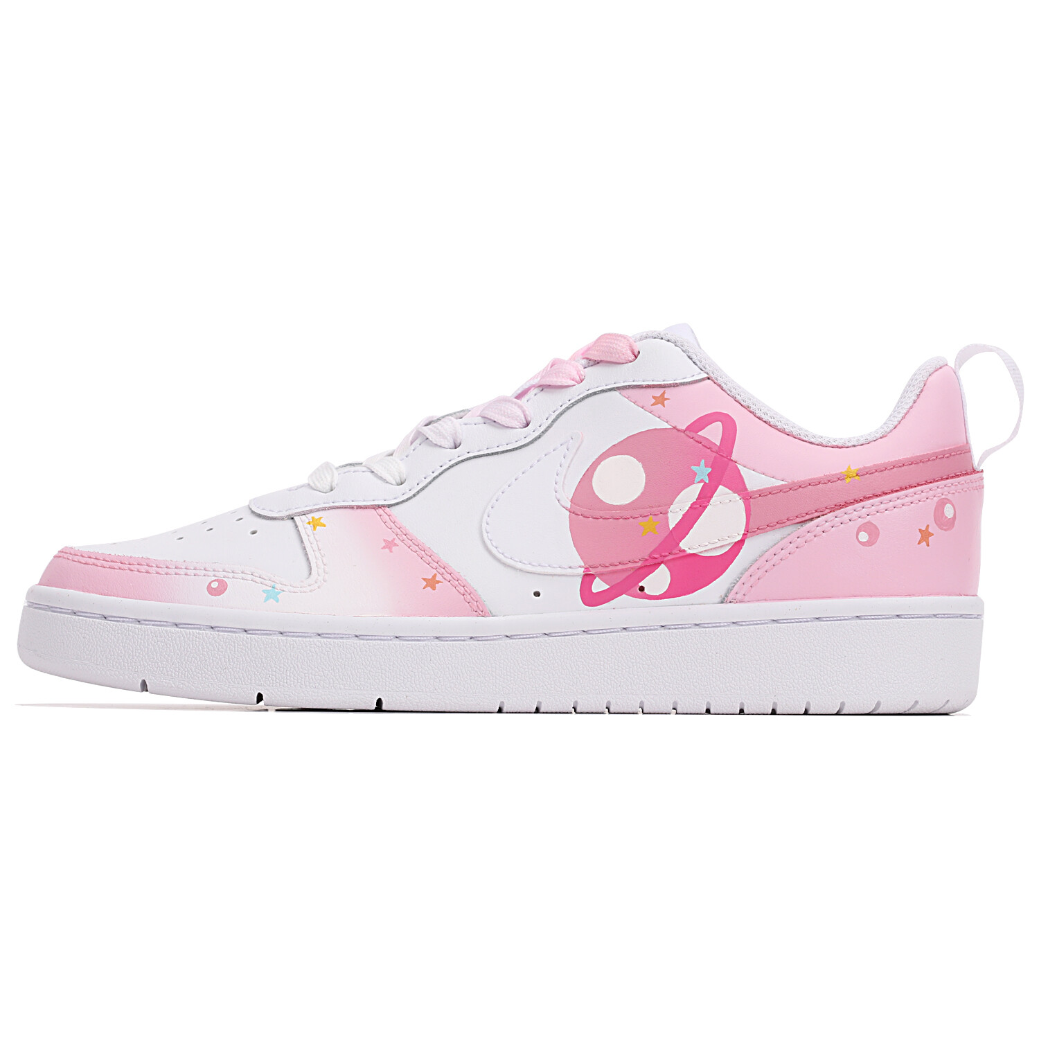 

Кроссовки Nike Court Borough Skateboarding Shoes Women's Low-top Pink/white, белый