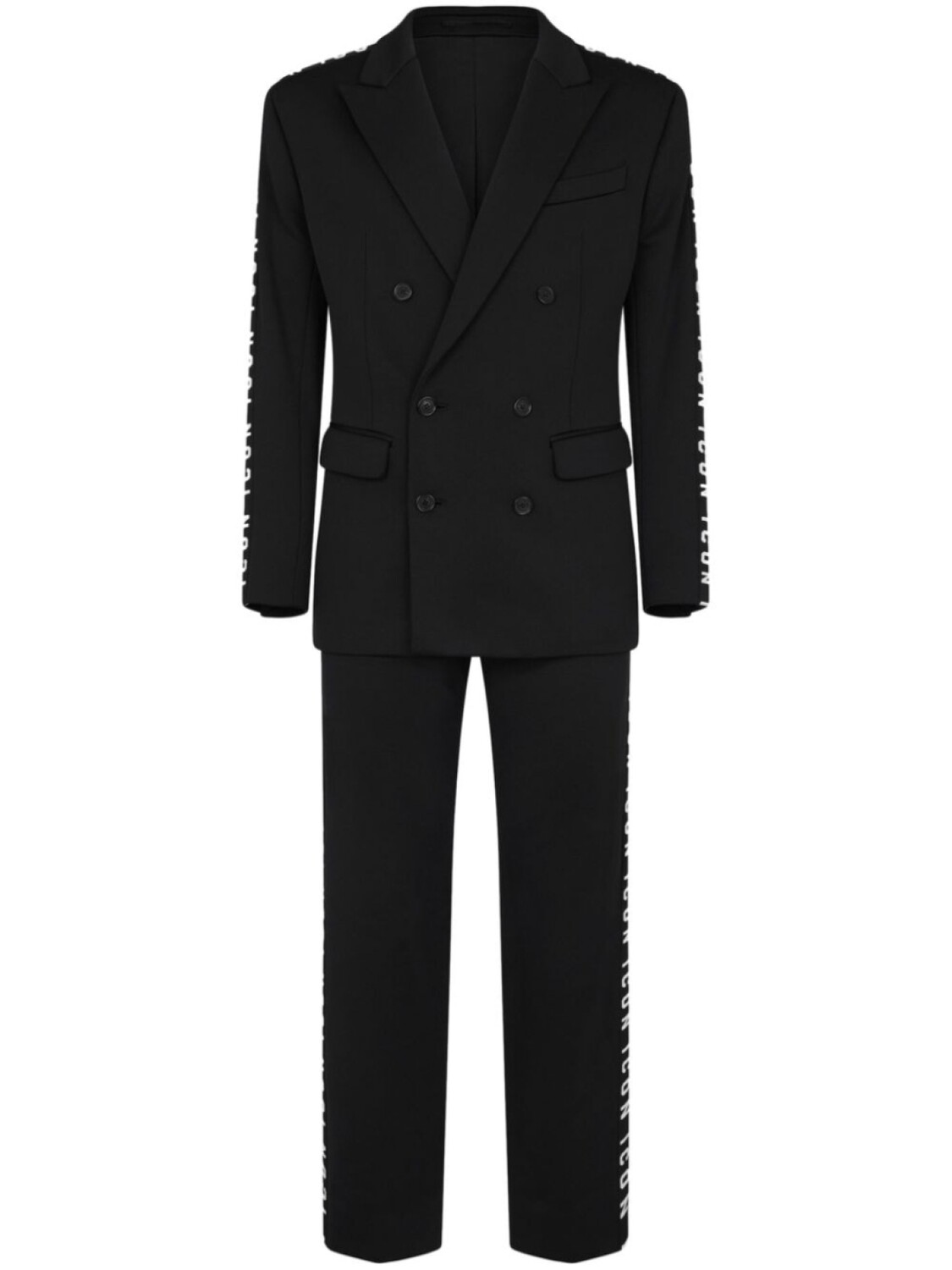 

Dsquared2 двубортный пиджак с логотипом, черный