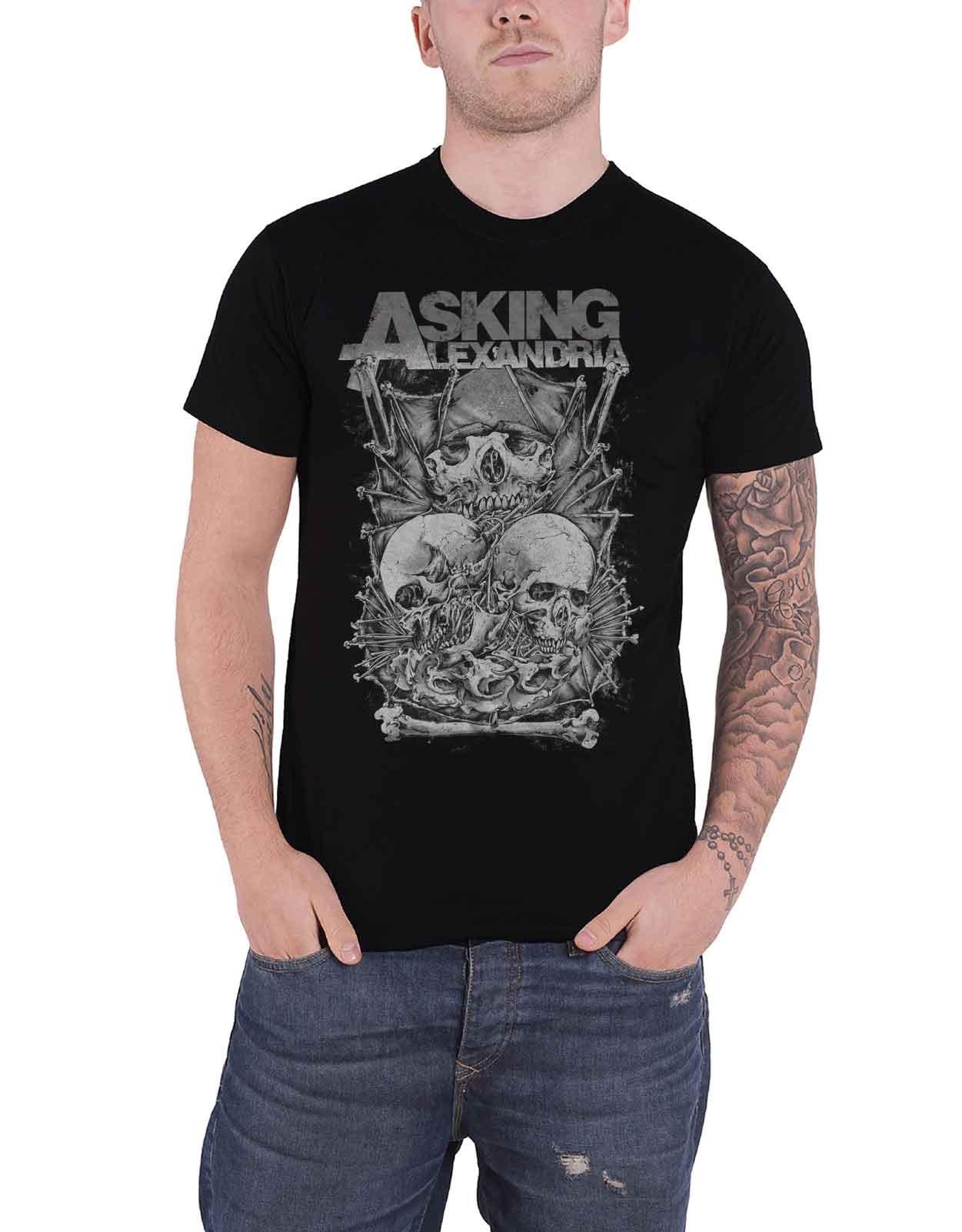 Футболка с черепом Asking Alexandria, черный футболки print bar asking alexandria
