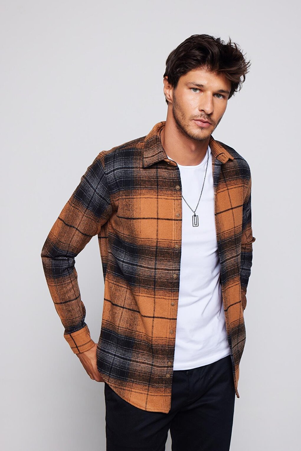 

Мужская рубашка узкого кроя в клетку Lumberjack Slim Fit TUDORS, смешанный