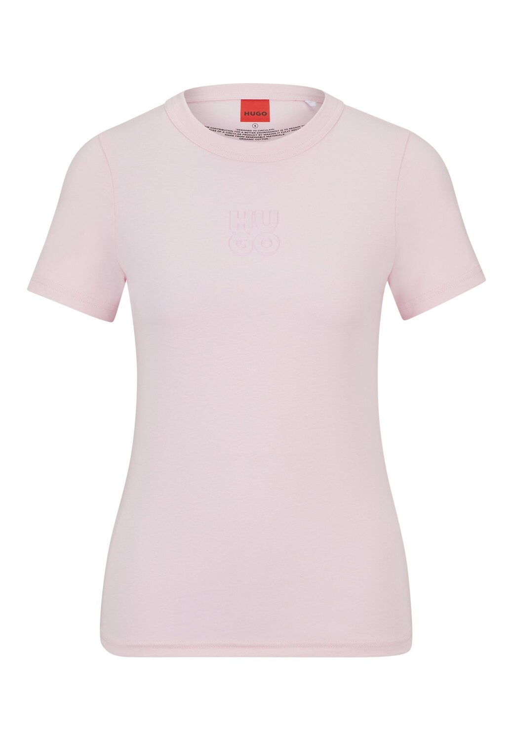

Футболка HUGO CLASSIC TEE_3 Regular Fit, светло-розовый