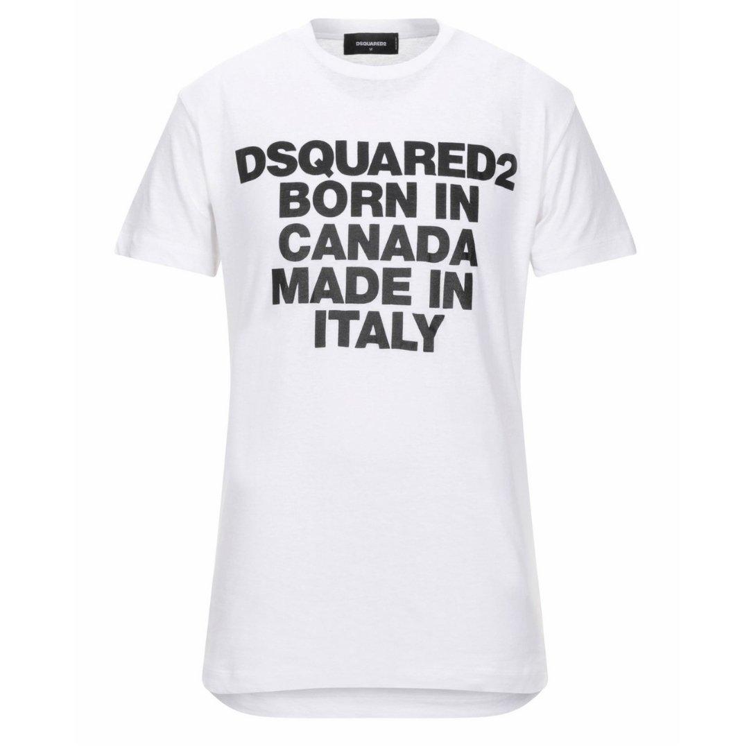 

Белая футболка классного кроя Born In Canada Dsquared2, белый