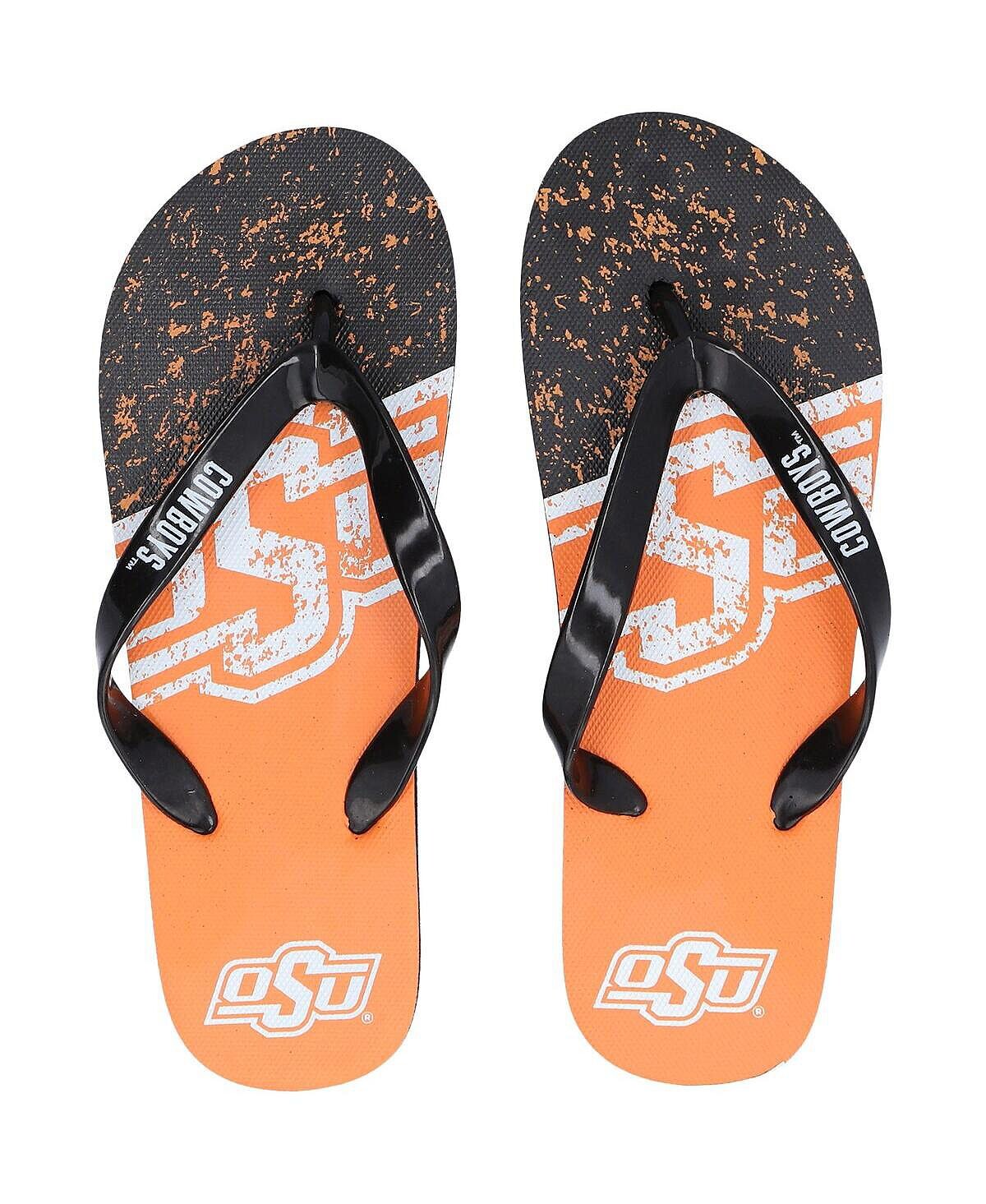 

Мужские и женские шлепанцы с большим логотипом Oklahoma State Cowboys FOCO