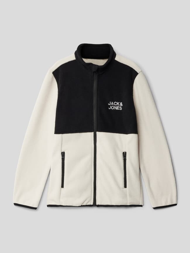 

Флисовая куртка с пришивной этикеткой модель "ПЛАМЯ" Jack & Jones, экрю