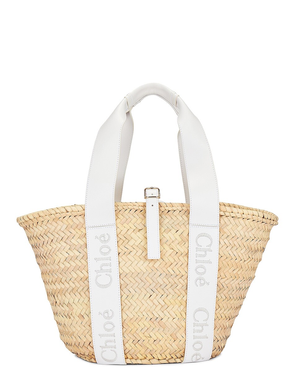 

Сумка Chloe Medium Chloe Sense Basket, цвет Crystal White