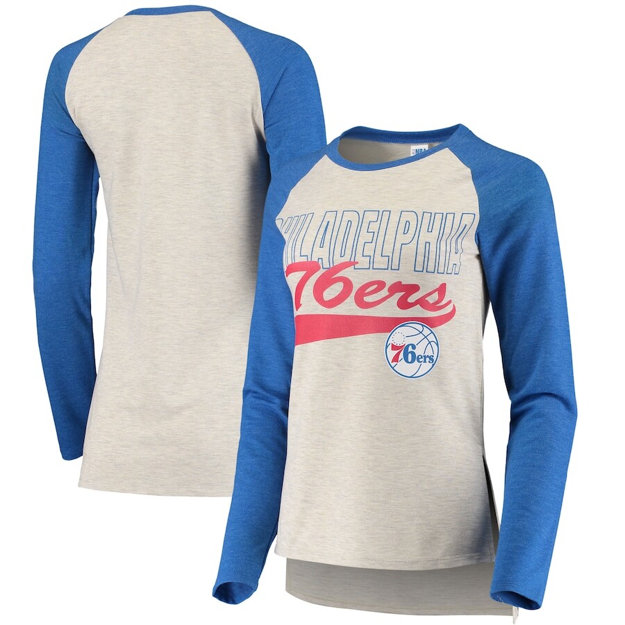 

Футболка с длинным рукавом Sideline Apparel Philadelphia 76Ers