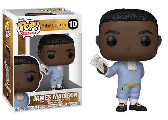 

Funko POP! Бродвей, коллекционная статуэтка, Гамильтон, Джеймс Мэдисон, 10 лет.