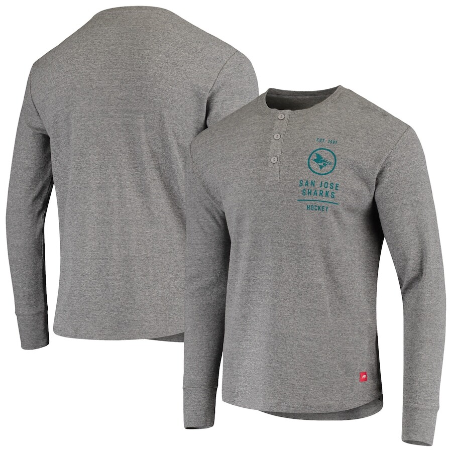 

Футболка с длинным рукавом Sportiqe San Jose Sharks, серый