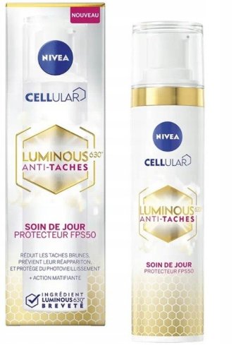 

Nivea, Cellular Luminous 630 Anti-Taches, Крем против темных пятен, 40мл