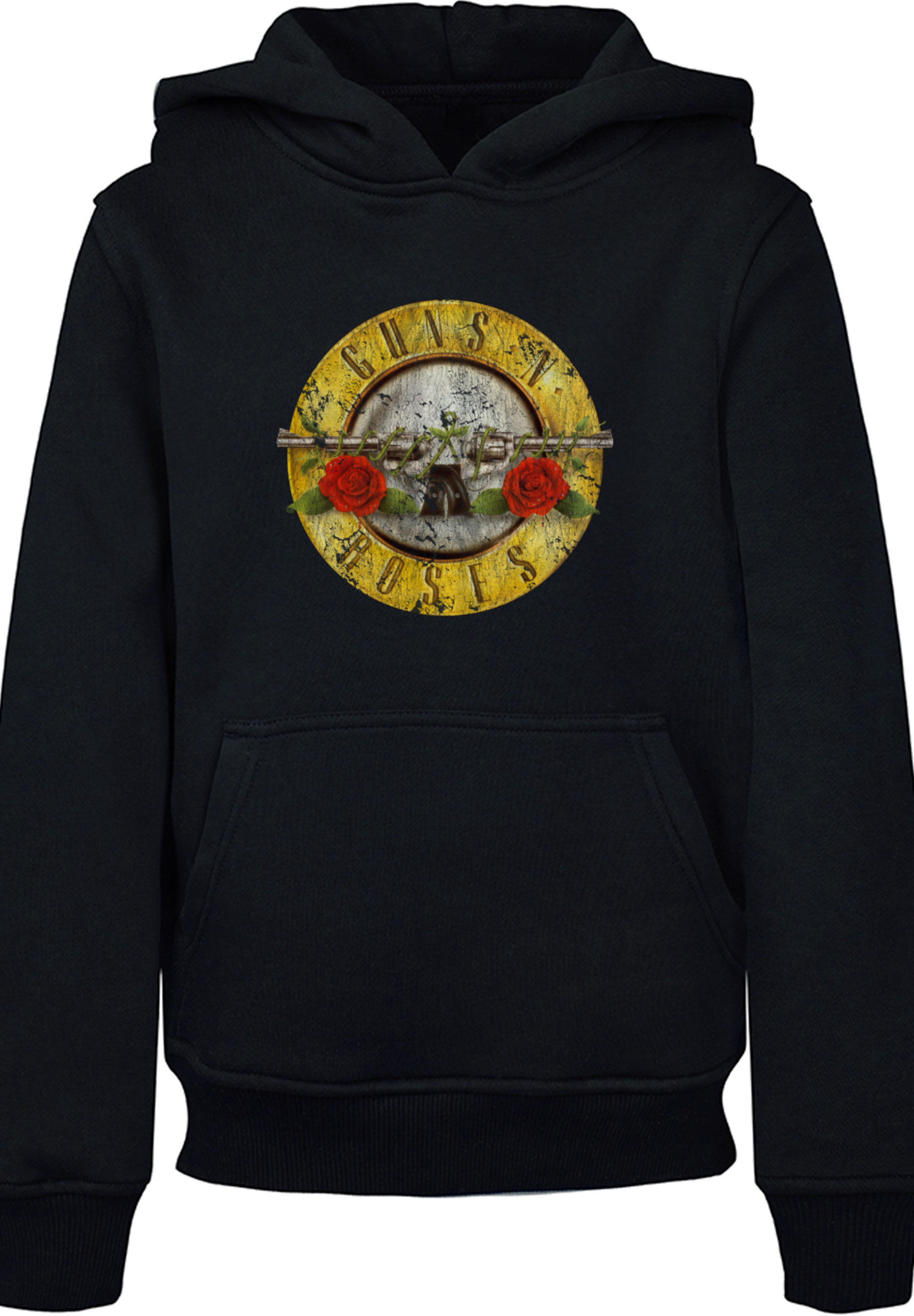 

Пуловер F4NT4STIC Hoodie Guns 'n' Roses Band Vintage Classic Logo (Distressed) Black, черный