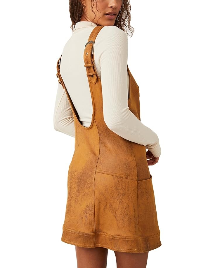 

Платье Free People Western Wind Mini, кэмел
