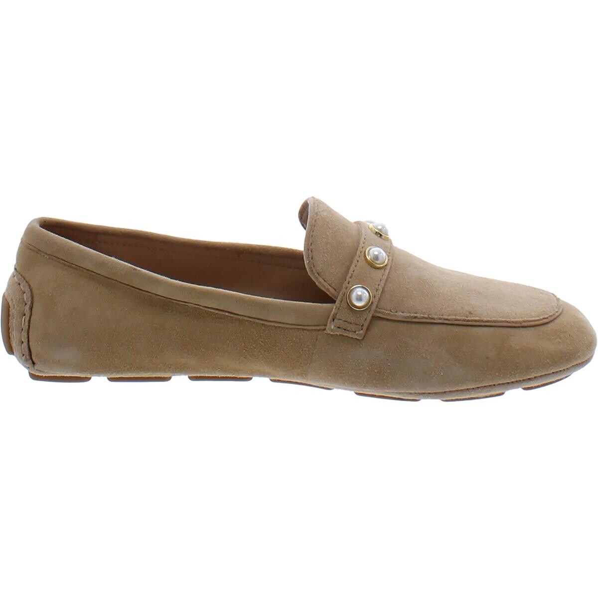 

Женские кожаные мокасины без шнуровки Stuart Weitzman, цвет Tan