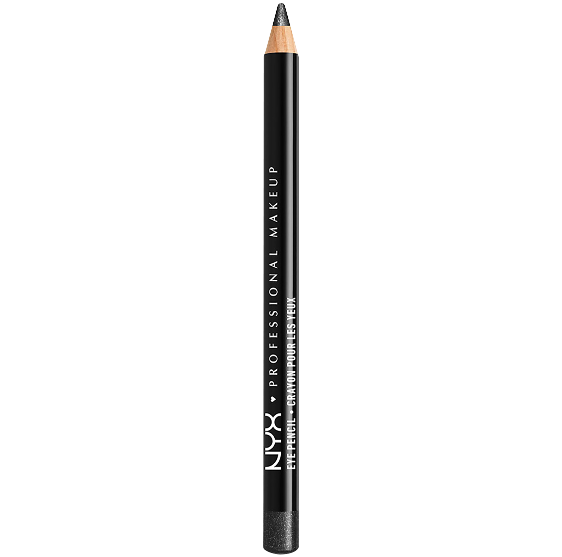 Черная мерцающая подводка для глаз Nyx Professional Makeup Slim, 1 гр цена и фото