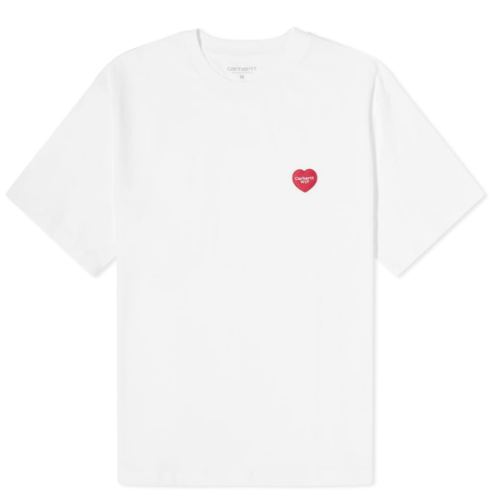 

Футболка Carhartt WIP с нашивкой в ​​виде сердца, белый